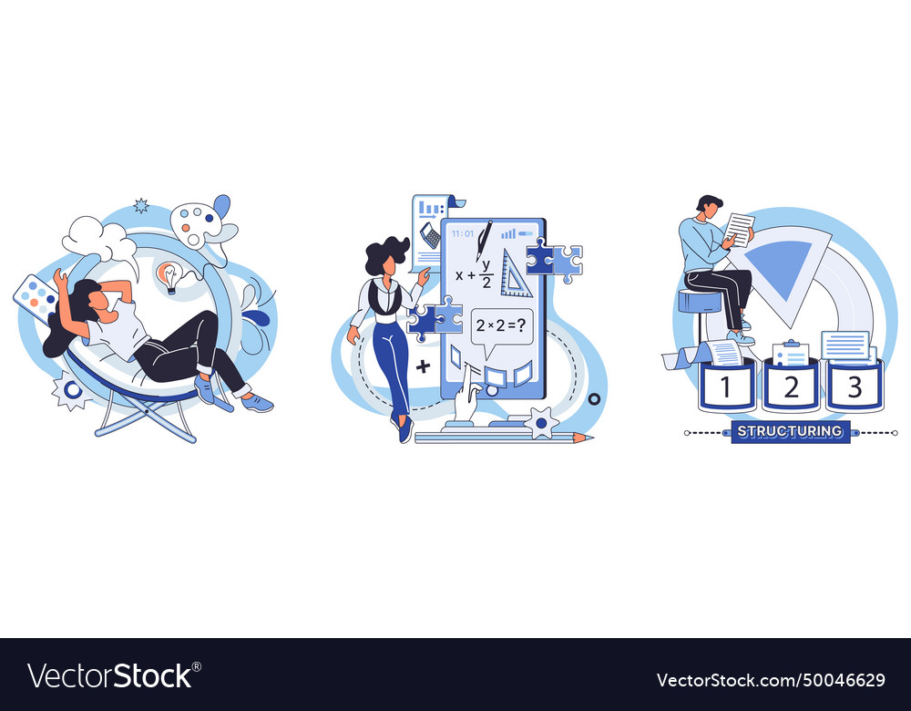Process optimization operating efficiently vector image Process optimization operating efficiently