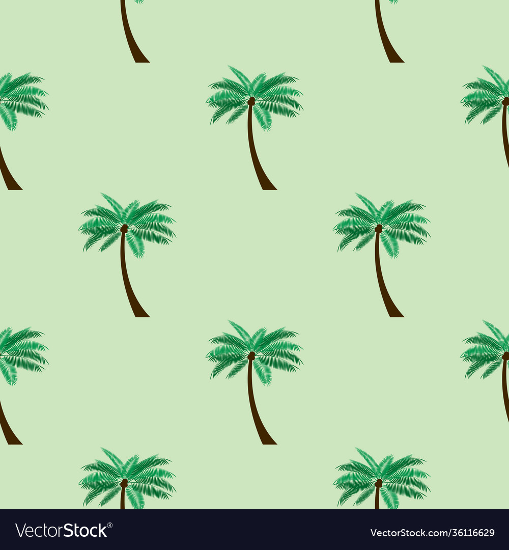 Seamless pattern background with palm eps10 Vector Image