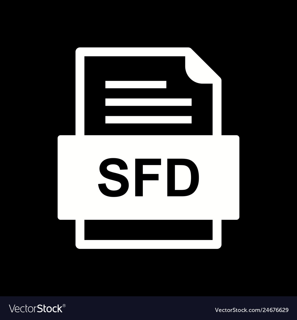 Sfd file document icon