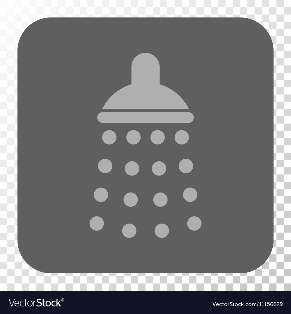 Shower rounded square button