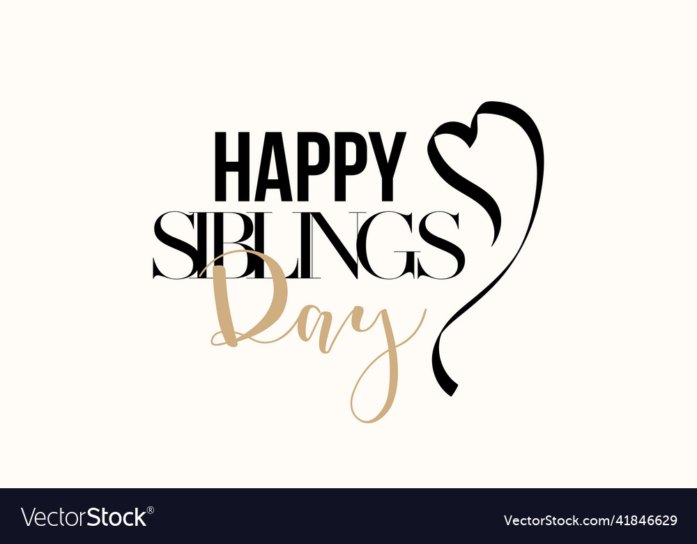 Siblings day love template for banner