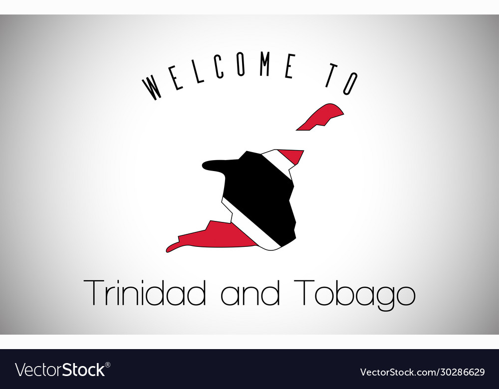 Trinidad and tobago welcome to text and country Vector Image