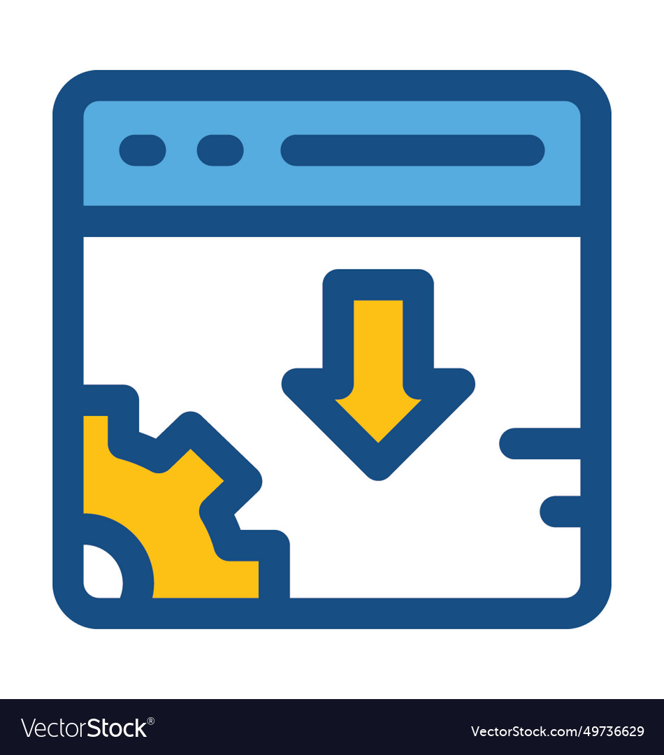 Web setting colored icon