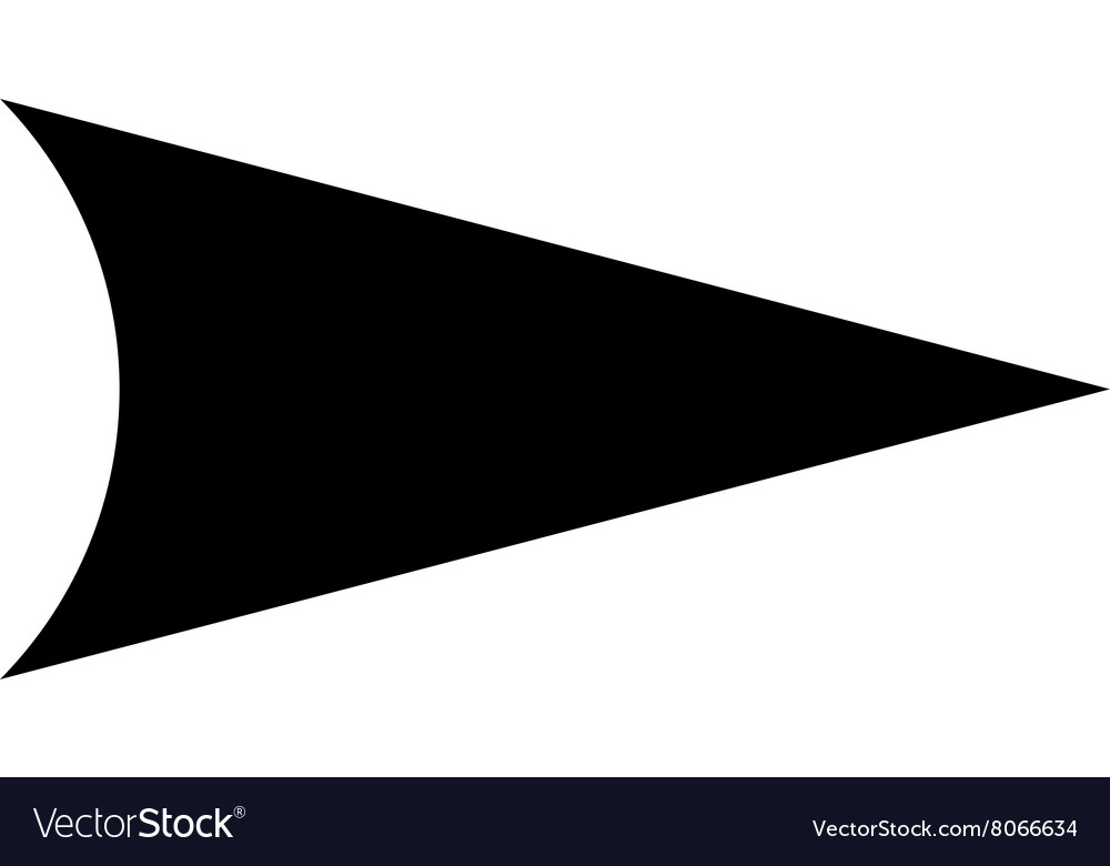 Arrowhead right flat icon Royalty Free Vector Image