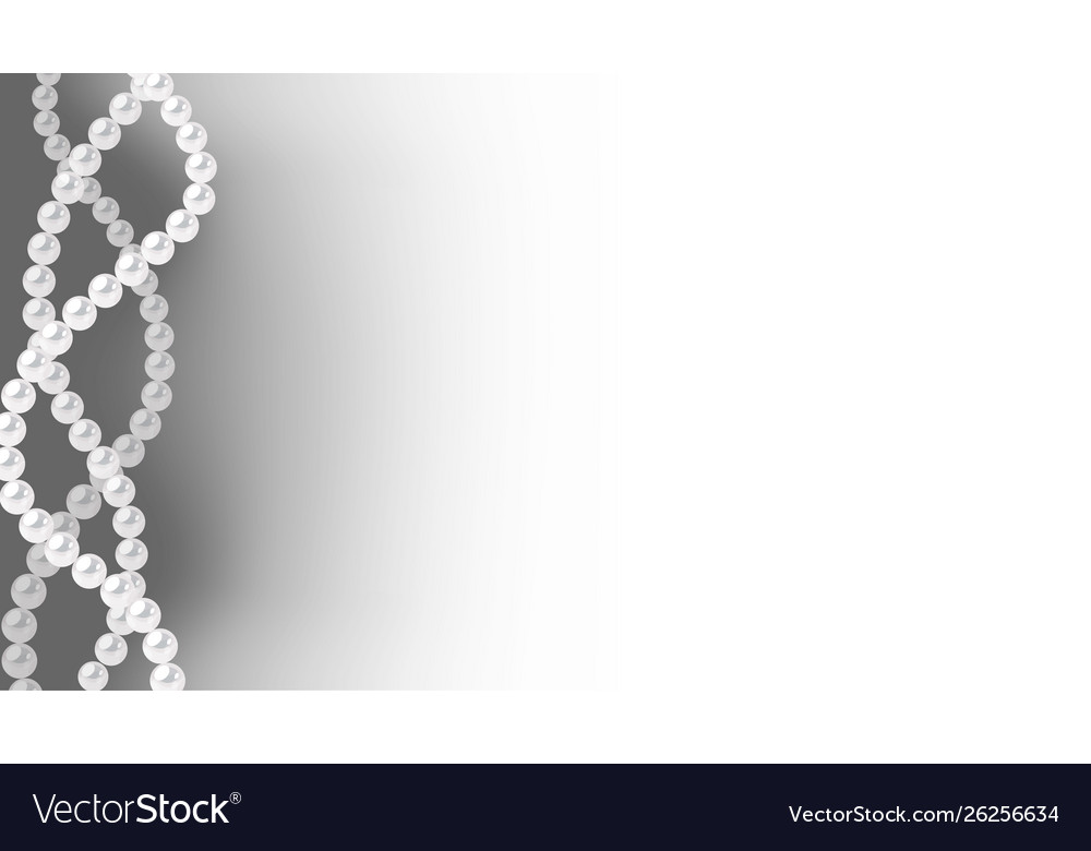 Hintergrund mit Perlwellenrand vector image Hintergrund mit Perlwellenrand