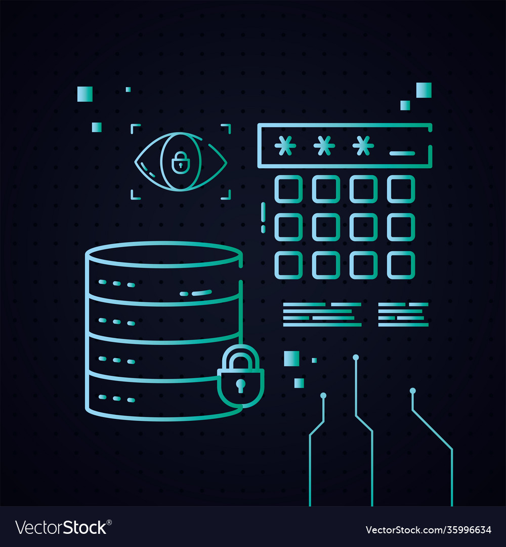 Cyber lock data base code and eye design
