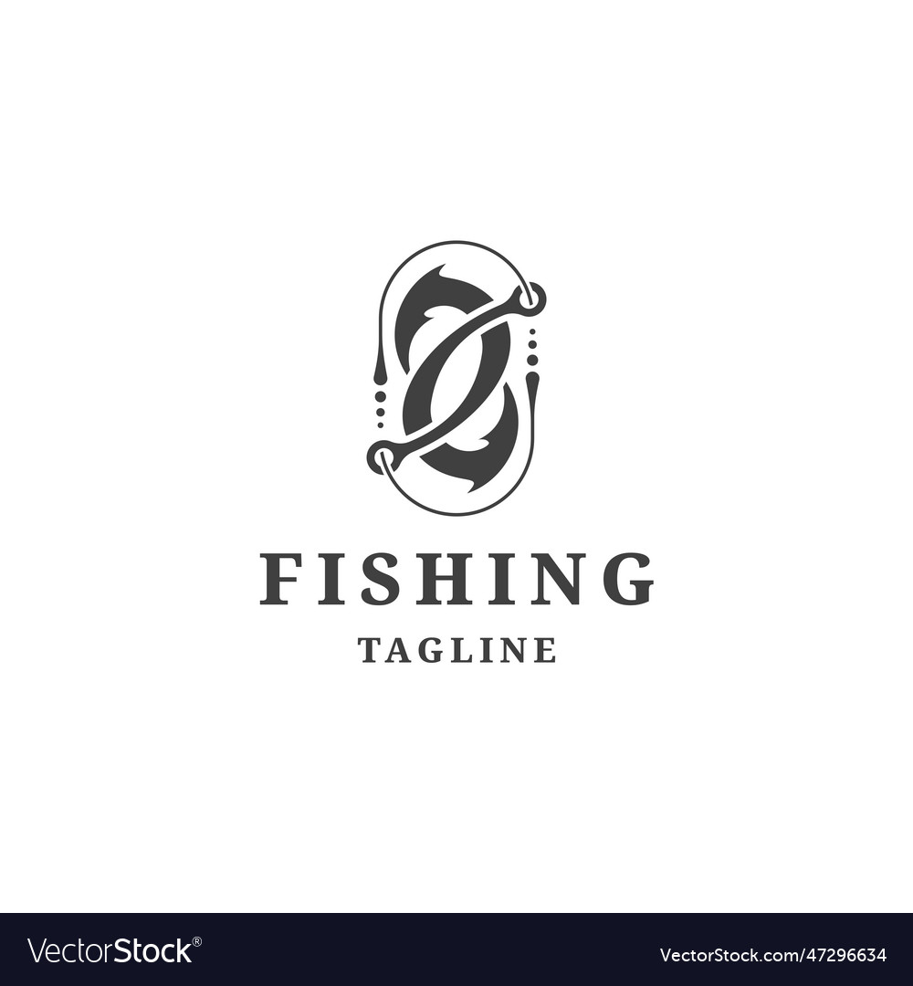 Fishing logo Royalty Free Vector Image - VectorStock