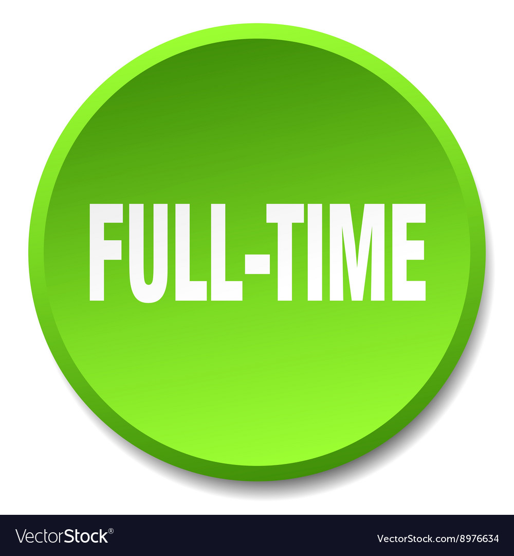 Full-time green round flat isolated push button