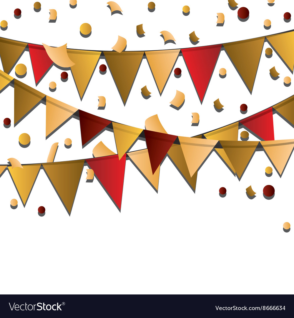 Happy birthday design confetti icon celebration Vector Image