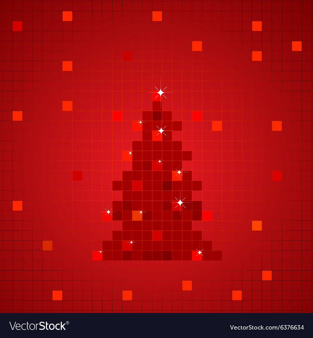 Pixelated christmas background