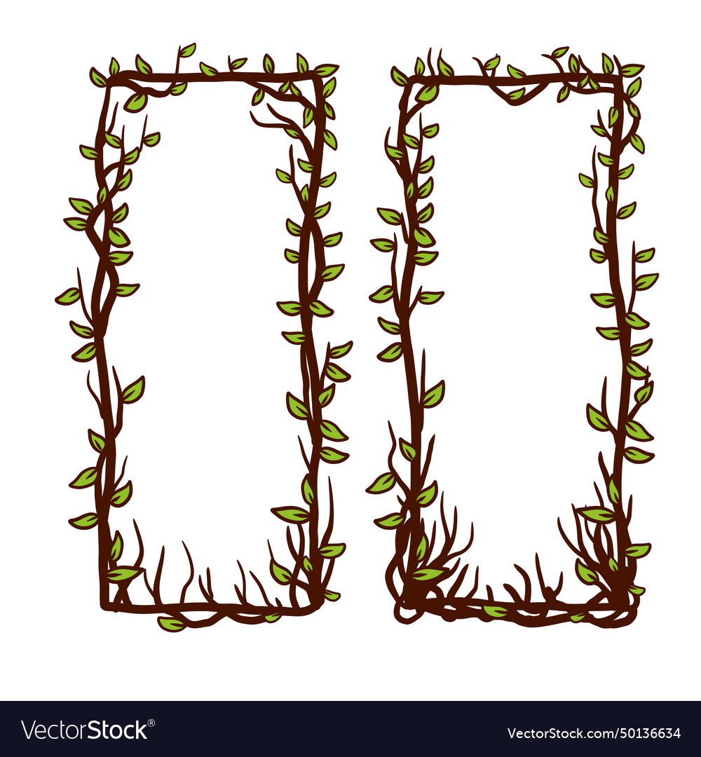 Tree frame vector image Tree frame