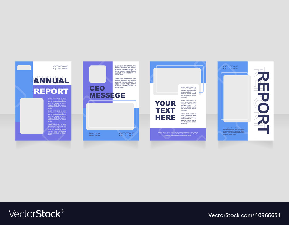 Wealth management blank brochure layout design