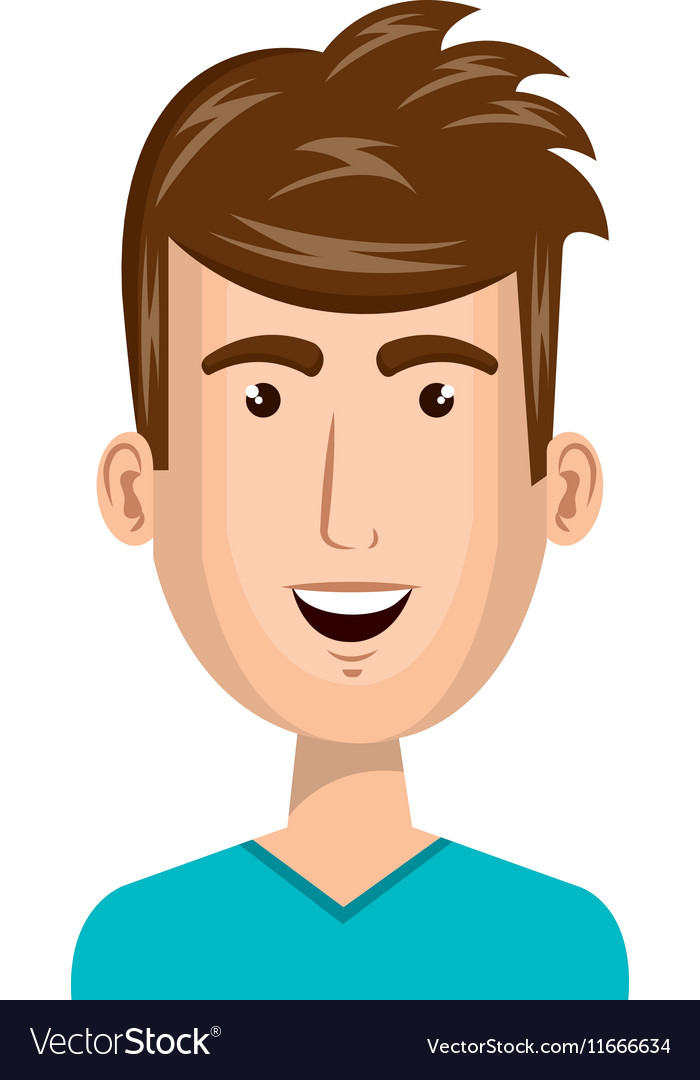 Young man avatar character Royalty Free Vector Image