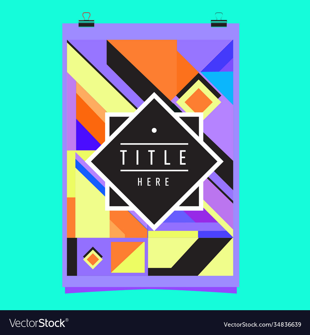 Abstract colorful geometric pattern background vector image Abstract colorful geometric pattern background