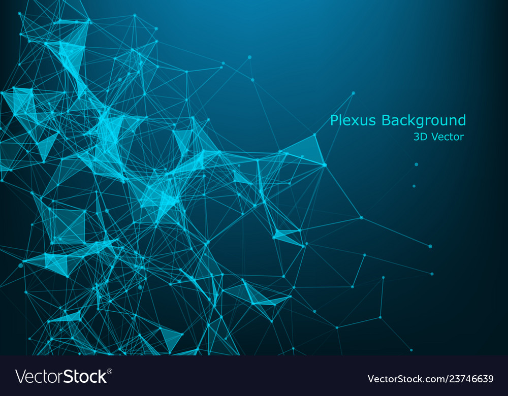 Abstract plexus background with connected lines