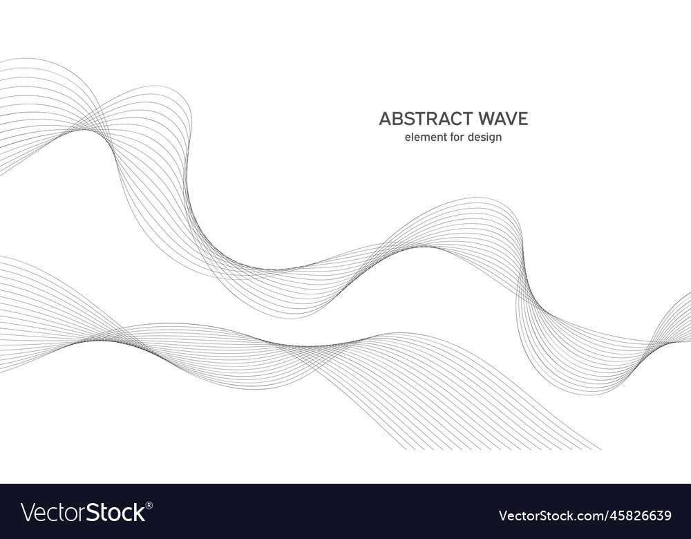 Abstract wave element for design digital vector image Abstract wave element for design digital