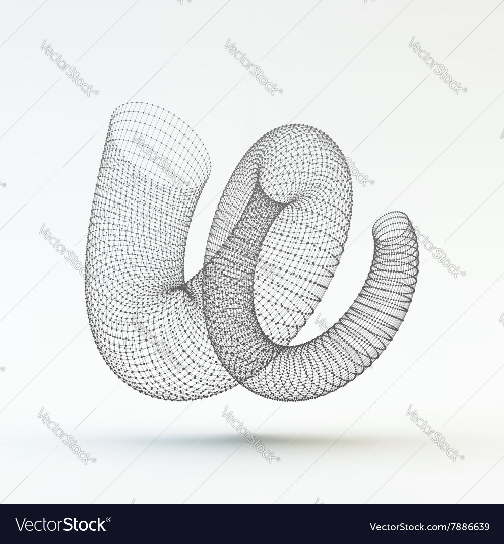 Helix molecular lattice connection structure 3d