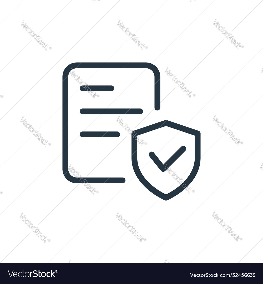 Secure Shield Icon - Outline