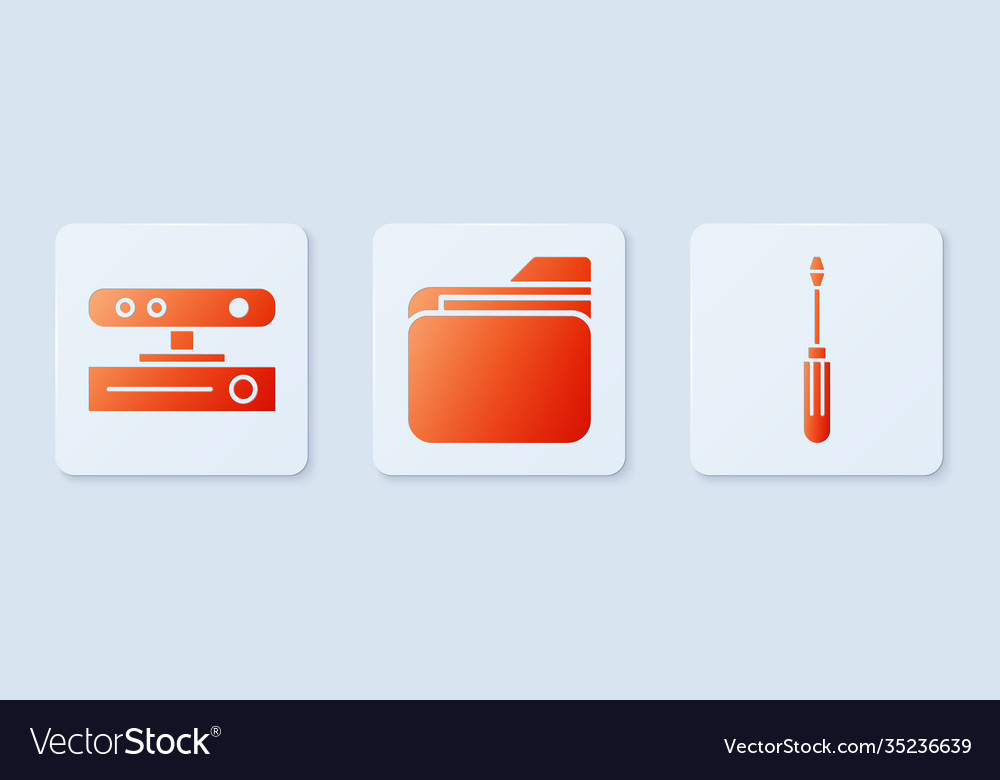 Set document folder motion sensor and screwdriver