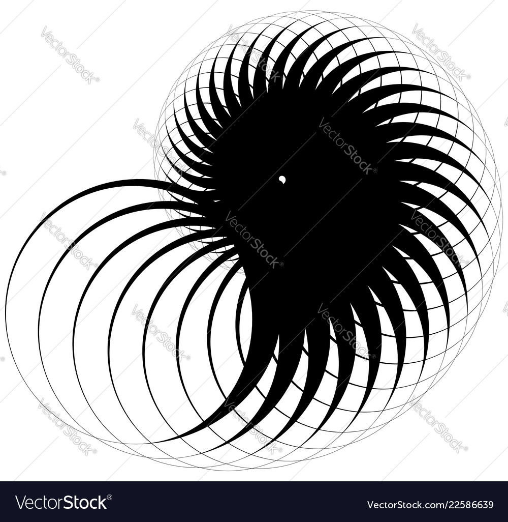 Snail helix made of inward rotating circles Vector Image Snail helix made of inward rotating circles