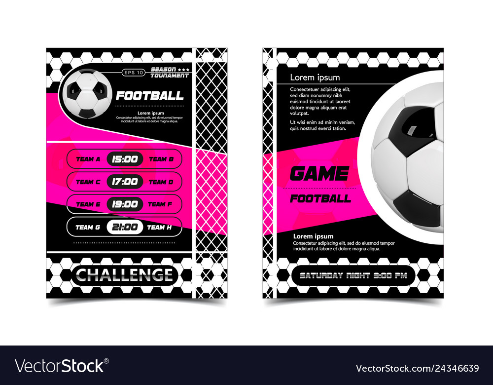 Soccer poster football ball design