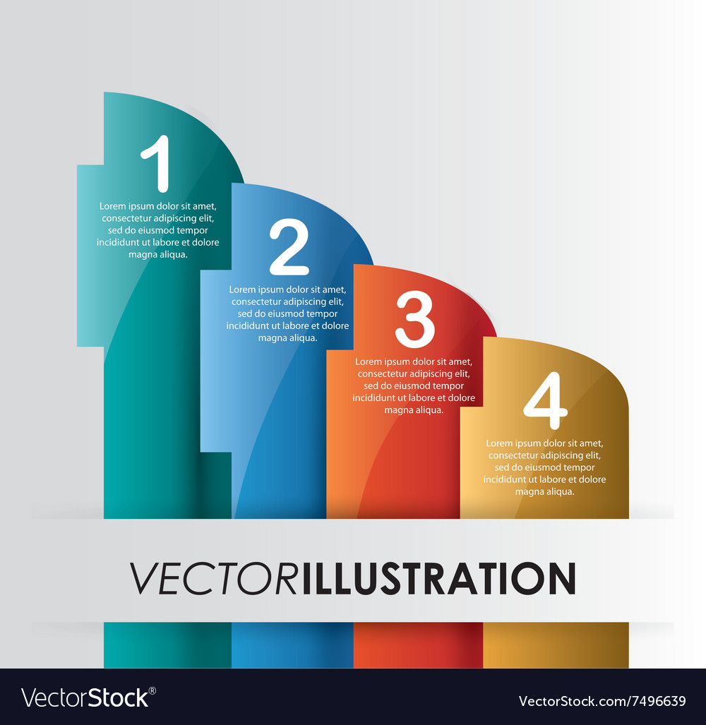 Steps icons design Royalty Free Vector Image VectorStock Steps icons design Royalty Free Vector Image VectorStock