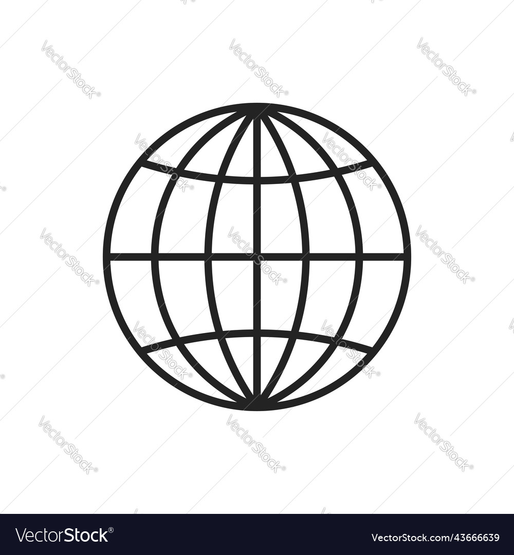 Worldwide communication world globe connection Vector Image