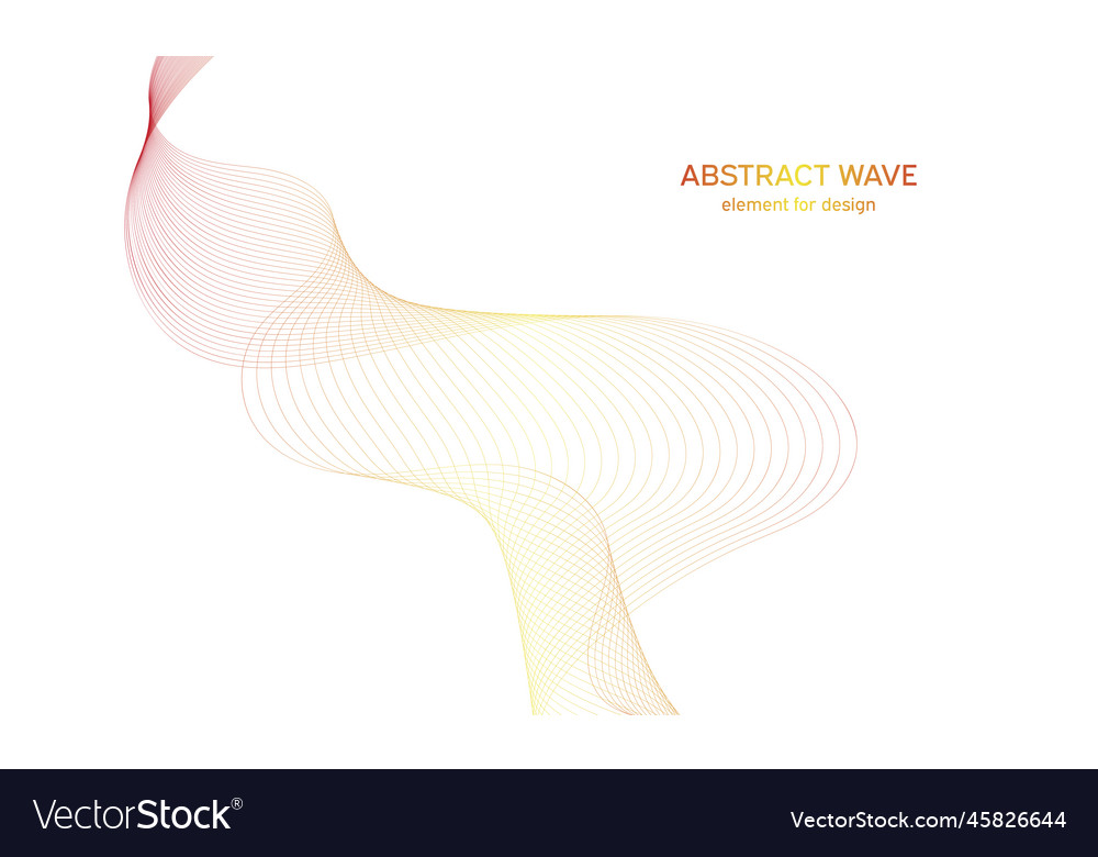 Abstract colorful wave element for design Vector Image Abstract colorful wave element for design