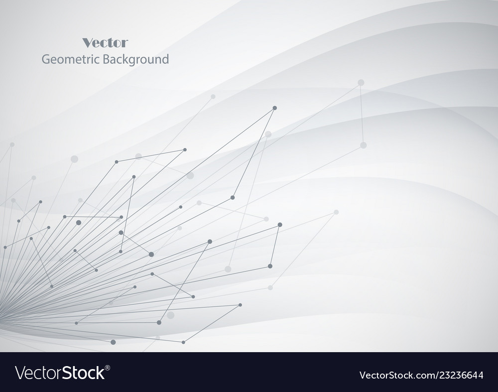 Abstract geometric background with connected lines Vector Image Abstract geometric background with connected lines