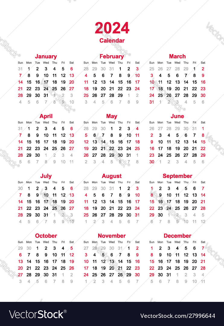 2024 12 Month Calendar With Holidays New Latest List of School