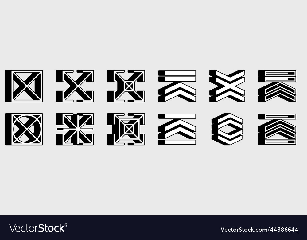 Collection of y2k elements large set retro Vector Image Collection of y2k elements large set retro