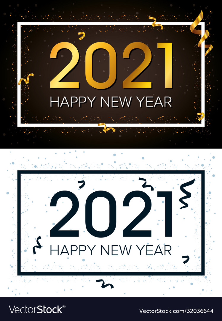 Happy new year 2021 celebration poster