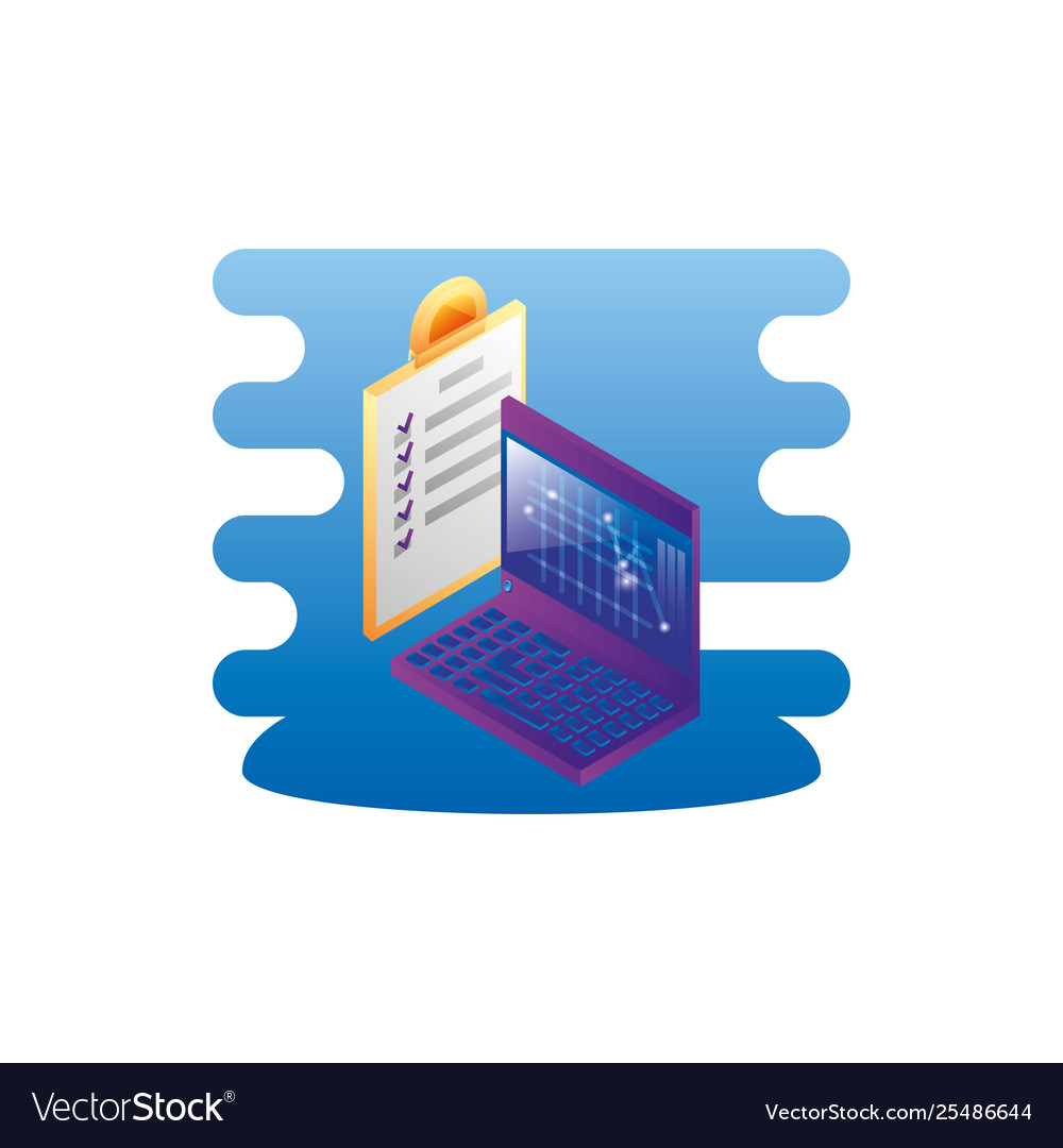 Laptop computer with document checklist