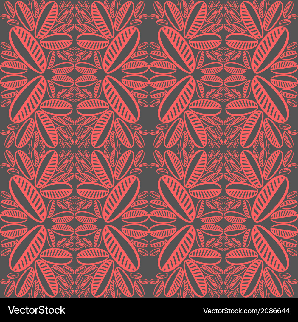 Pink romantic hand drawn seamless floral pattern Vector Image