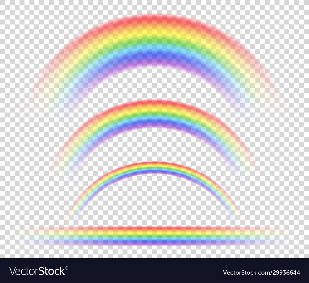 Rainbow on a transparent background vector image Rainbow on a transparent background
