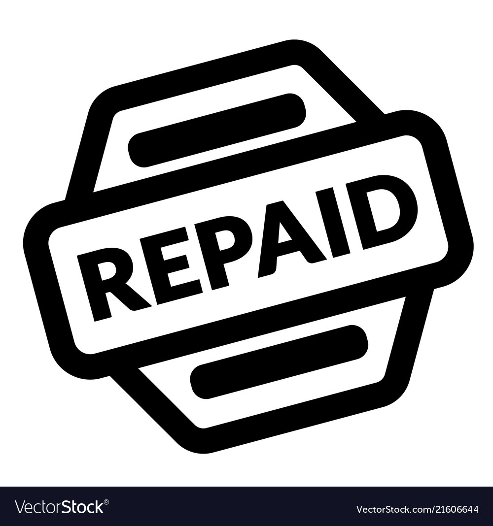 repaid-black-stamp-royalty-free-vector-image-vectorstock