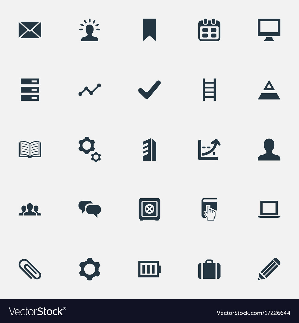 Set of simple startup icons
