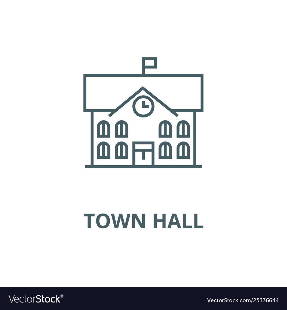 Rathaus Linie Icon