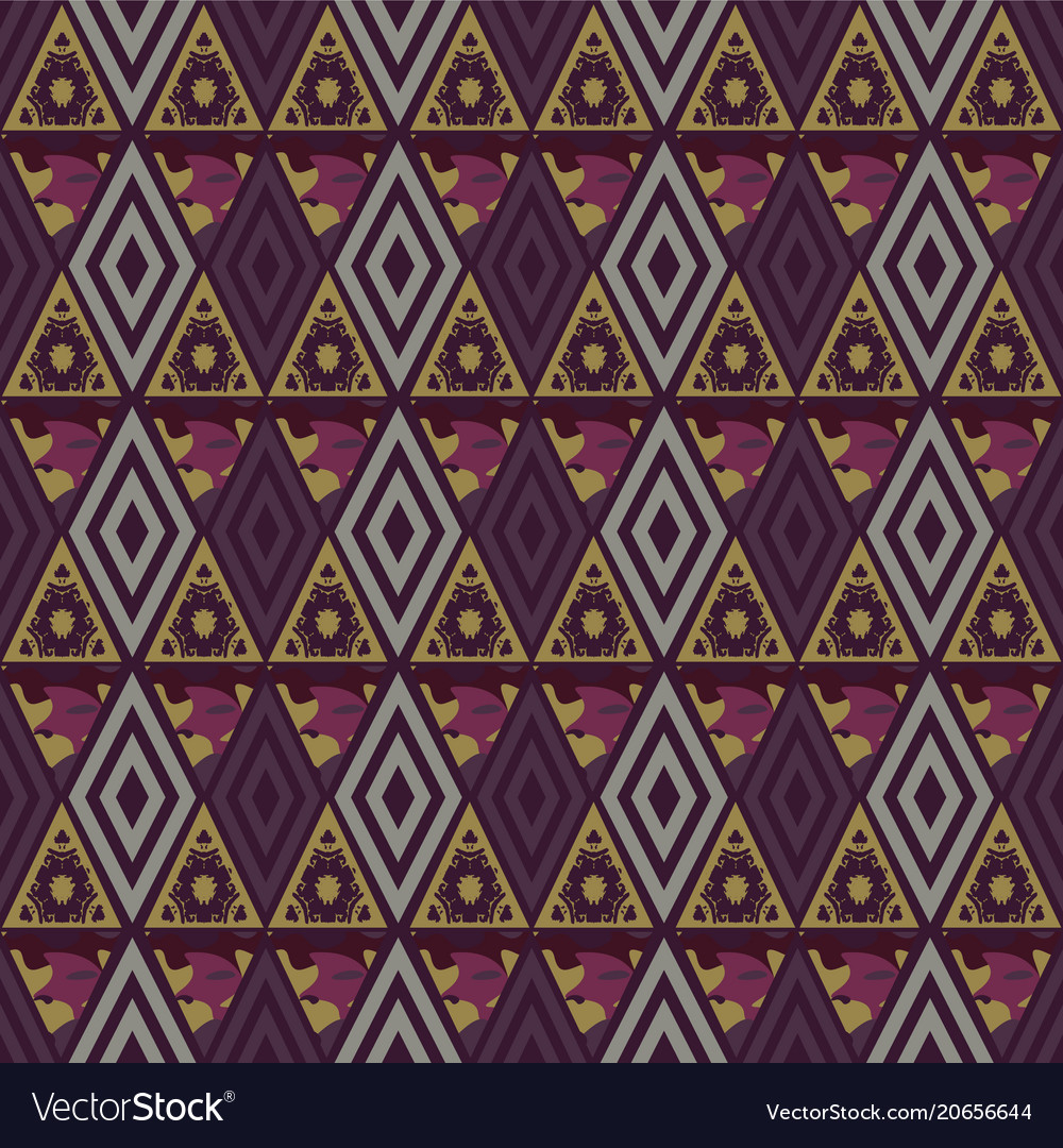 Triangular funky seamless pattern