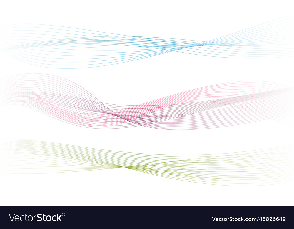 Abstract colorful wave element for design vector image Abstract colorful wave element for design