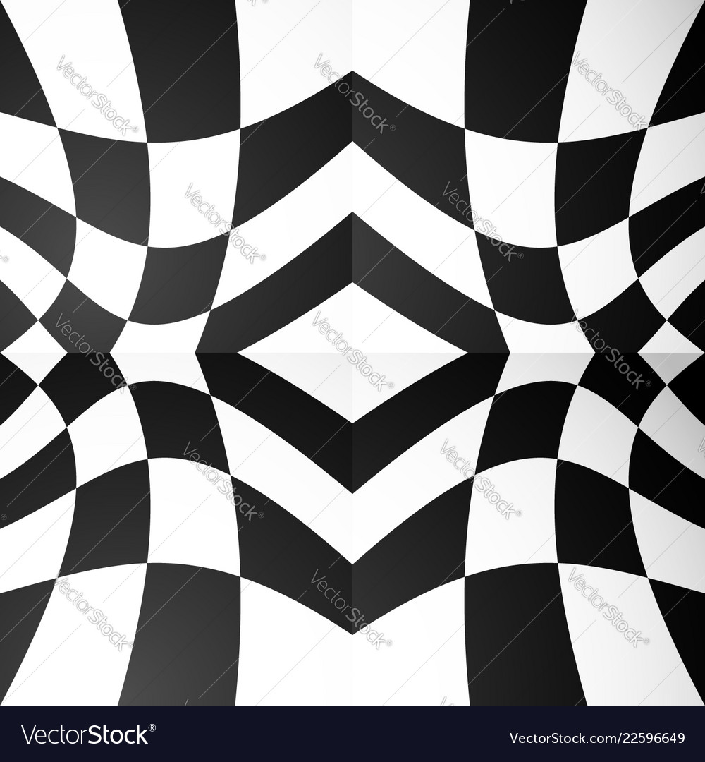 Abstract mirrored symmetrical repeatable pattern