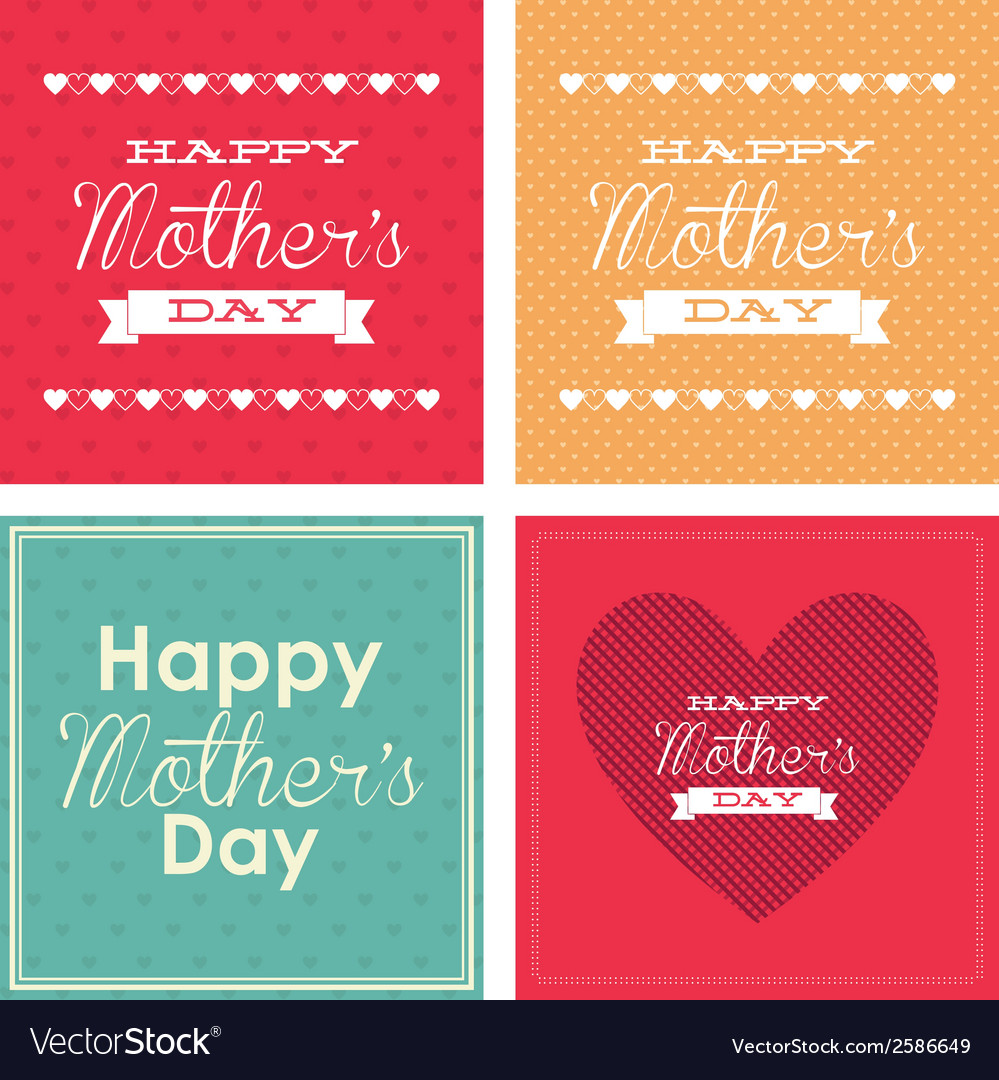 Abstract mothers day text on a special background Vector Image