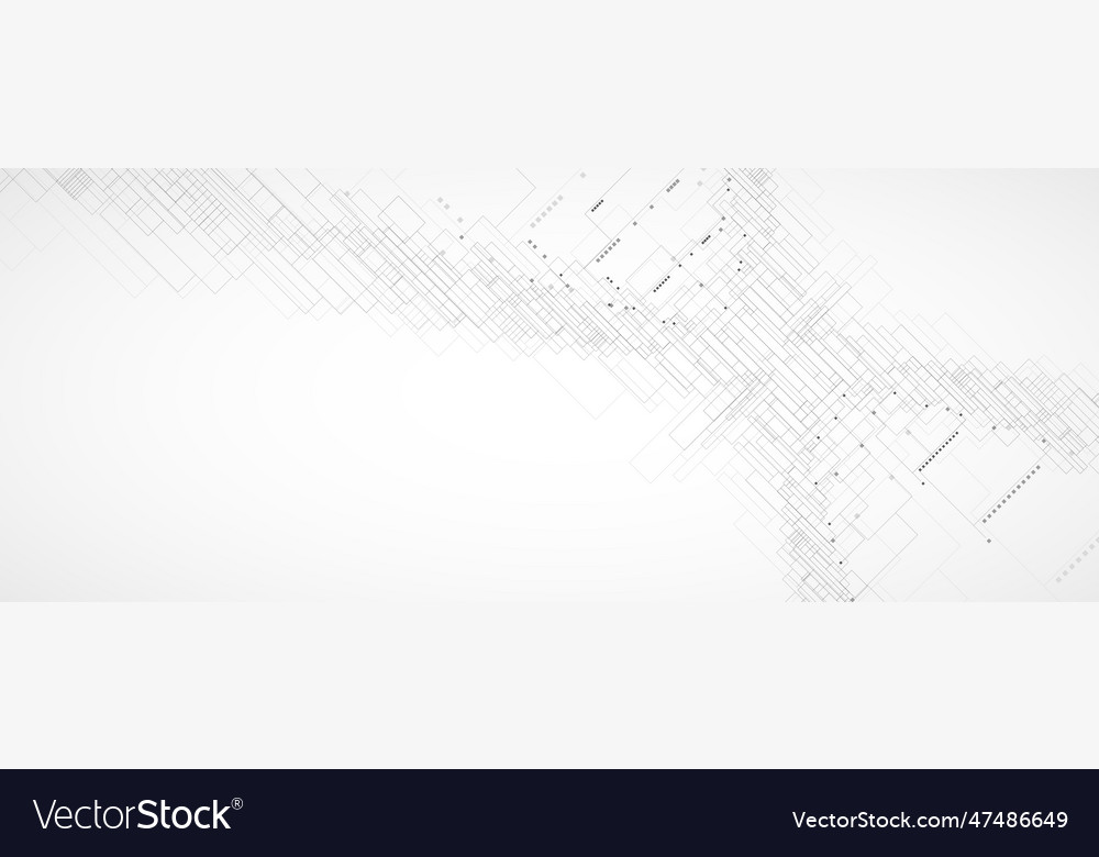 Abstract structure circuit computer technology vector image Abstract structure circuit computer technology
