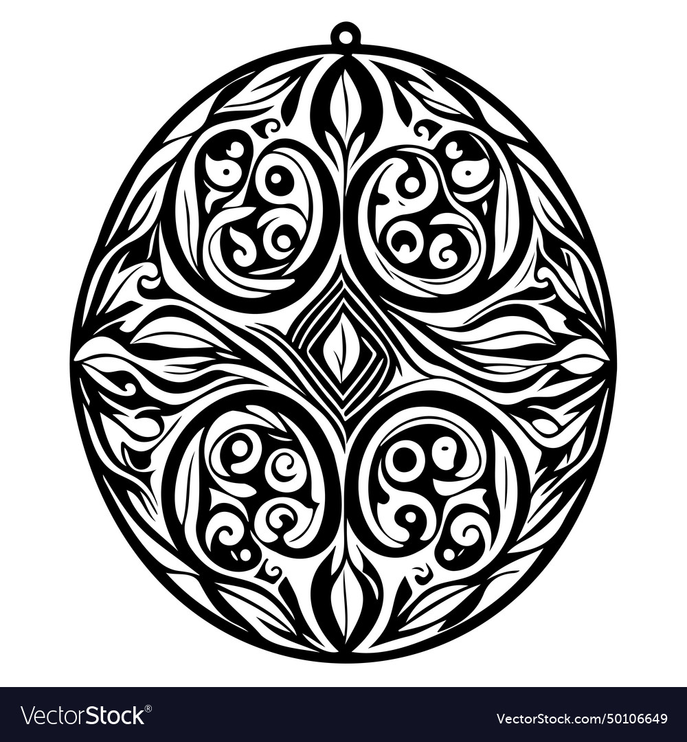 Batik pattern ornament design element Royalty Free Vector