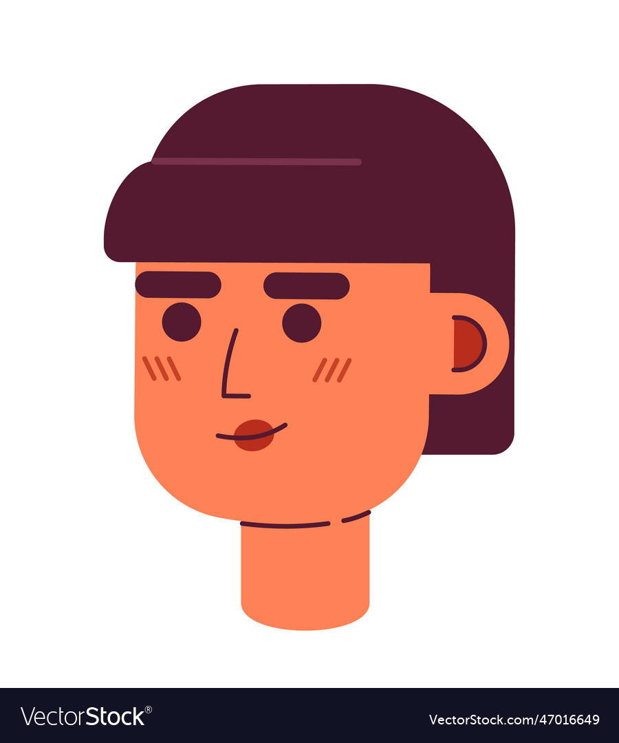 Beautiful short haired woman with restrained vector image Beautiful short haired woman with restrained
