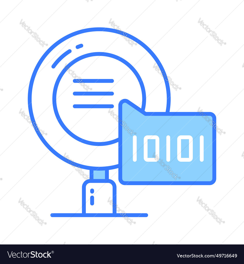 Creative icon of binary search in modern style