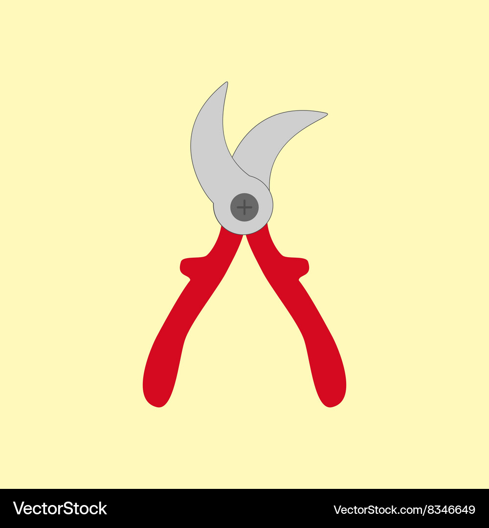 Secateurs garden scissors Royalty Free Vector Image