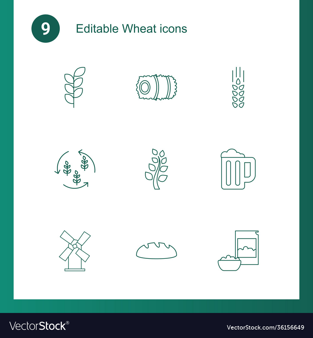 Wheat icons