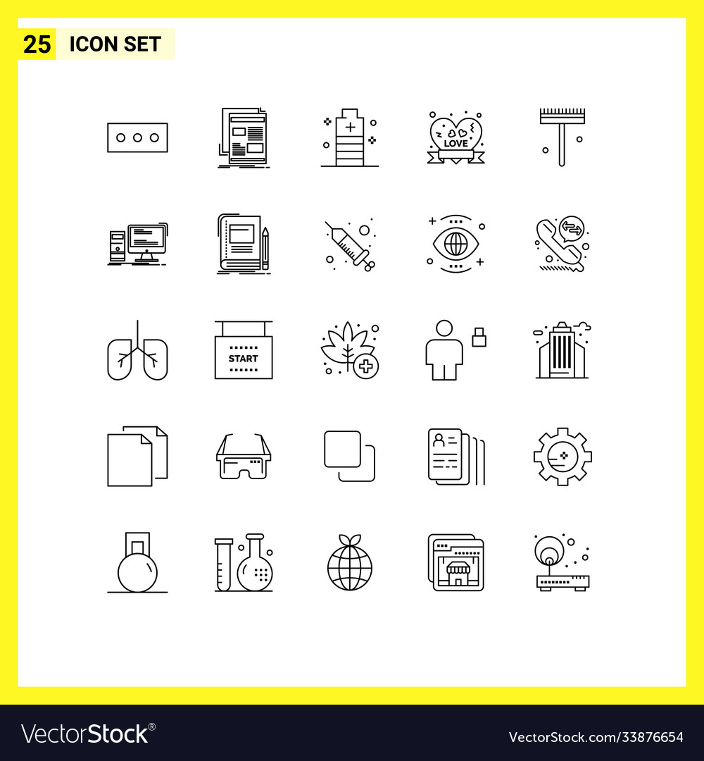 25 universal lines set for web and mobile