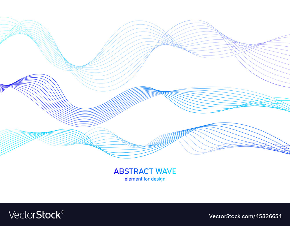 Abstract colorful wave element for design Vector Image Abstract colorful wave element for design
